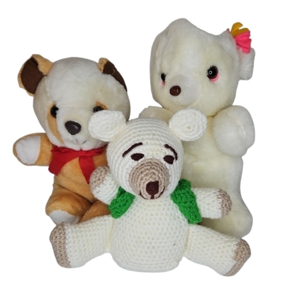 Bundle Plush Vintage Gifted All season Plush Never too late, gift Playful Lot 2
